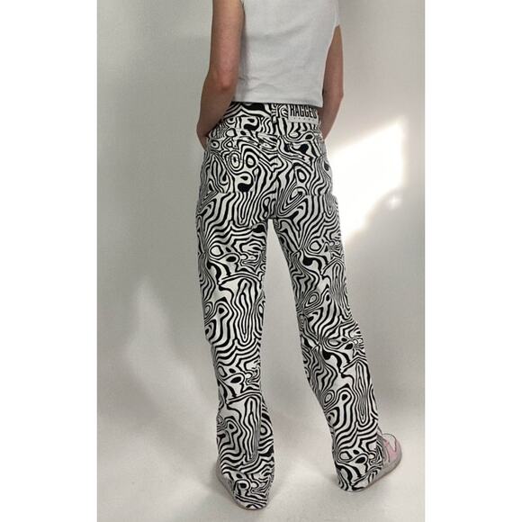 The Ragged Priest White Swirl Jeans - Picture 1 of 3